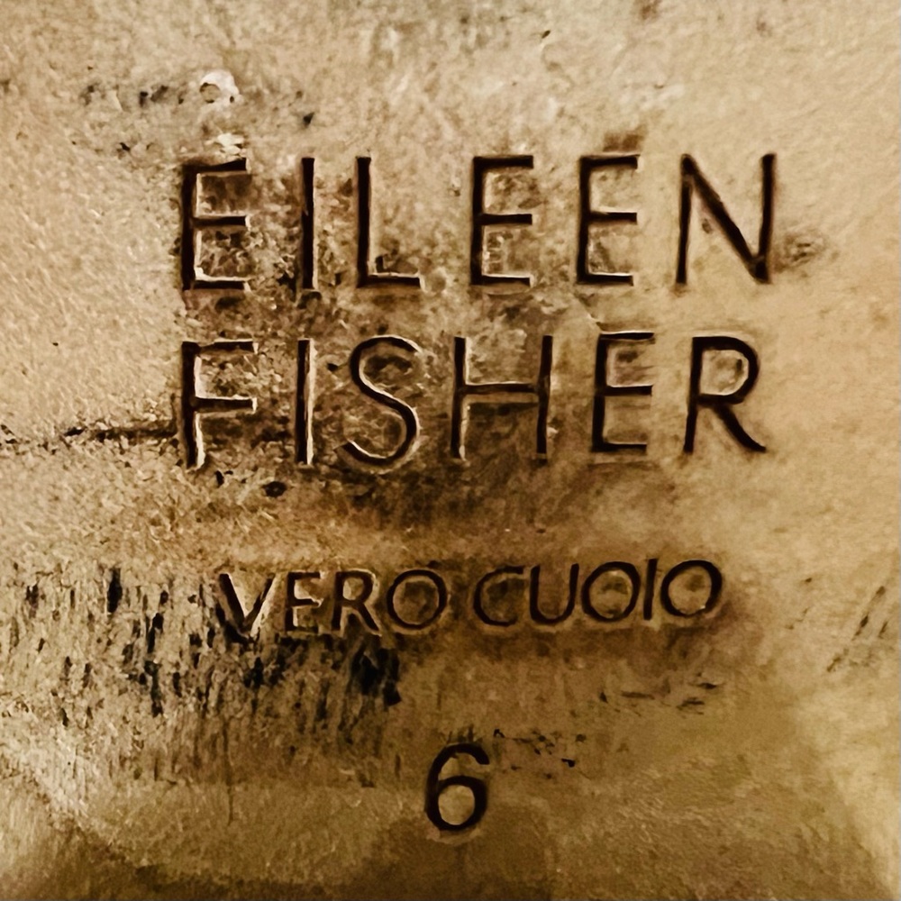 EILEEN FISHER Tan Leather Nelson Split Front Ankle Boots Bootie Womens Size 6 - Picture 9 of 13